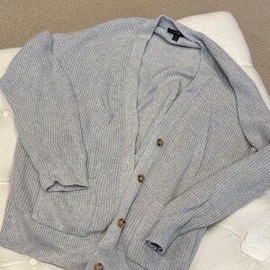 J. Crew Fisherman Gray Knit Sweater